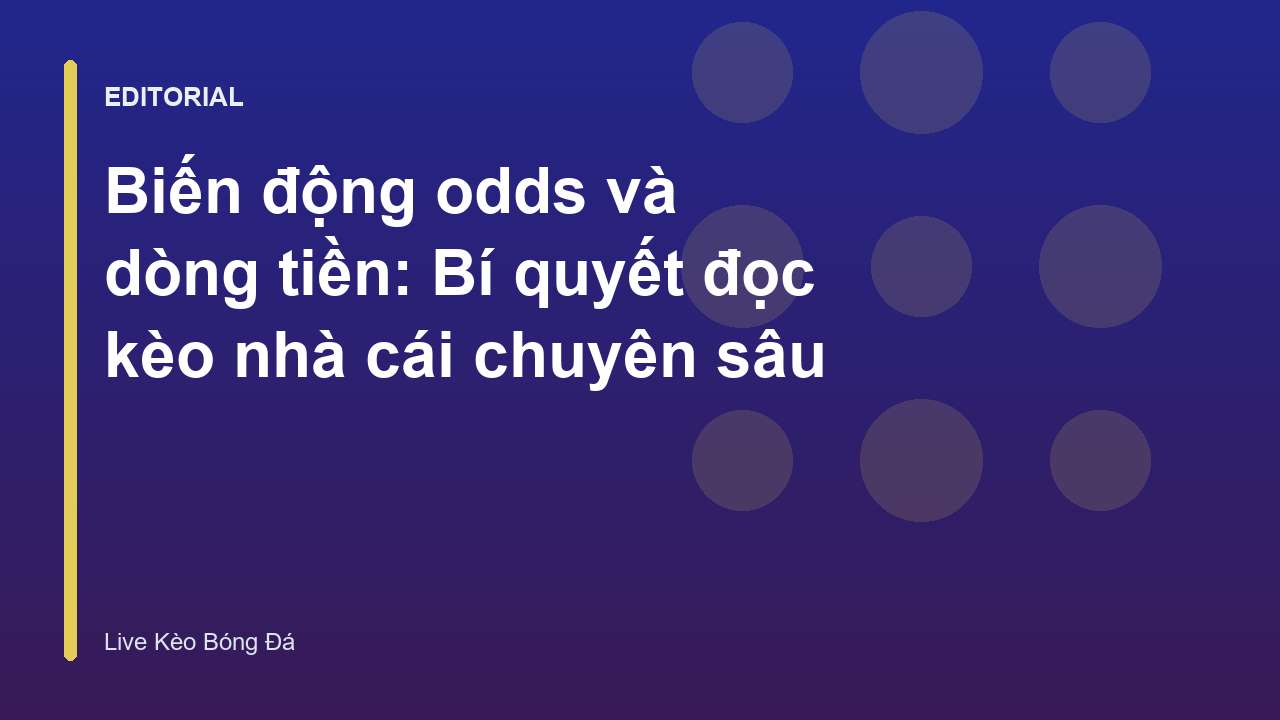 Biểu đồ minh họa biến động odds trong cá cược bóng đá